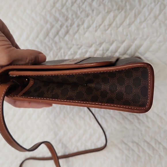 Authentic CELINE Macadam Convertible Shoulder Bag Clutch Purse EUC - Picture 16 of 17